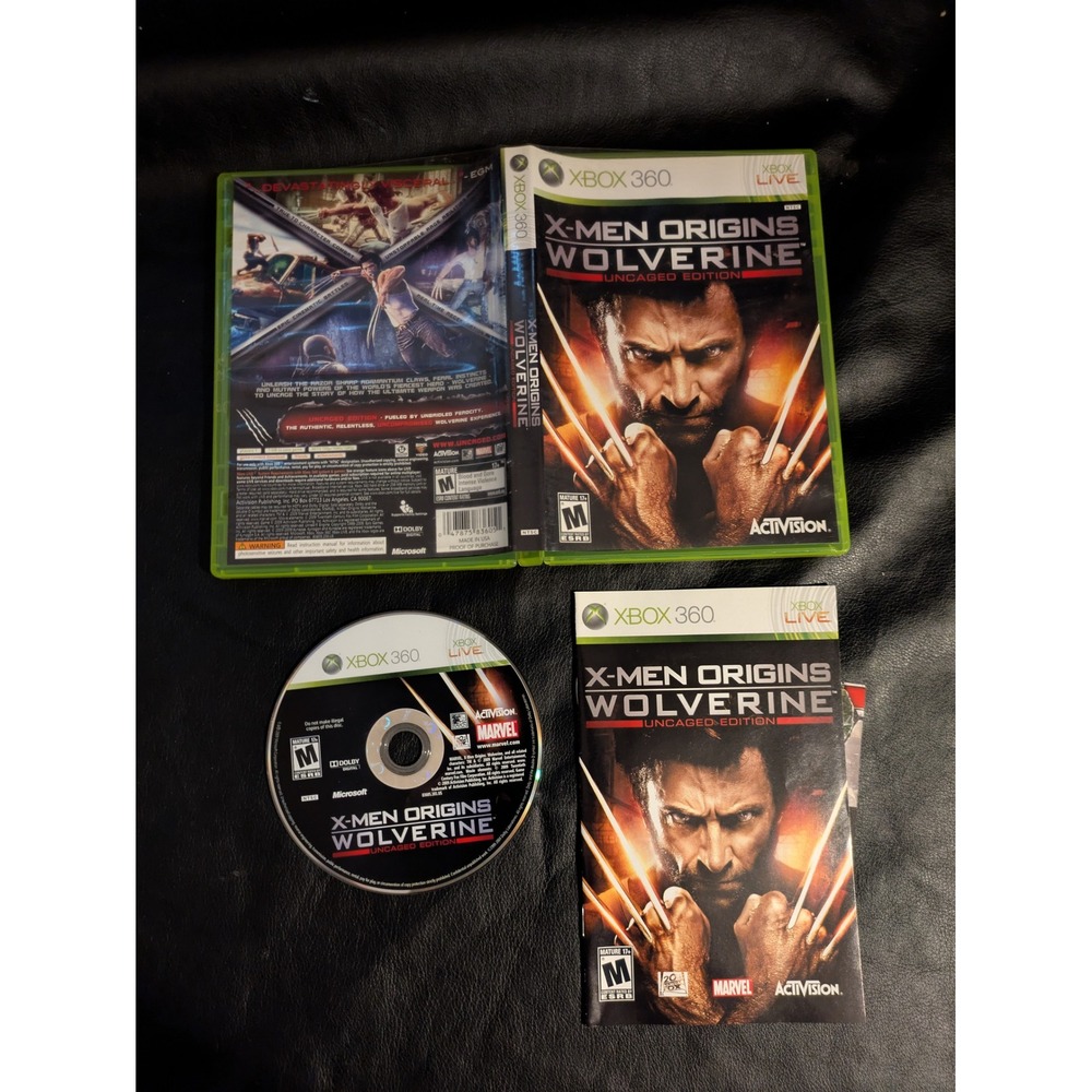 X-Men Origins Wolverine Uncaged Edition Xbox 360 CIB Marvel Activision Raven